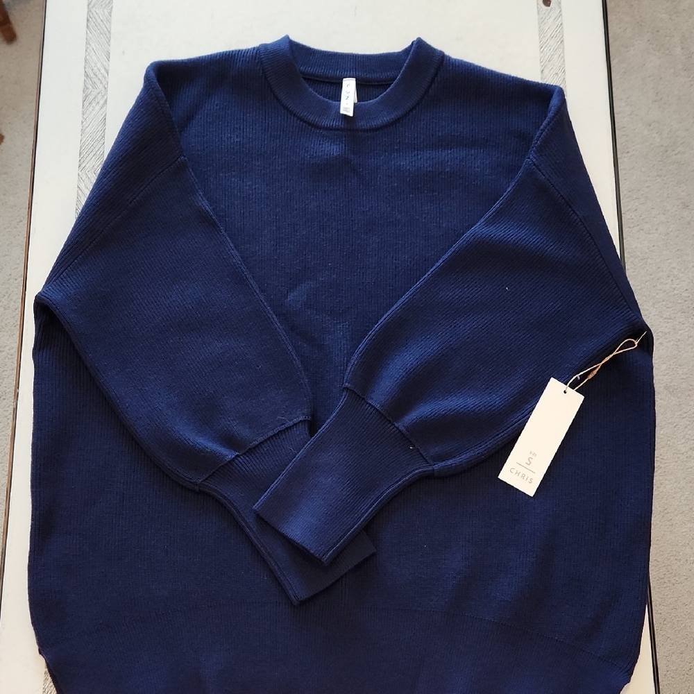 Lularoe Cozy Chris Navy Sweater